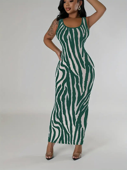 Luxe Transitional Zebra Dress