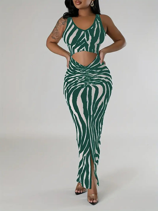 Luxe Transitional Zebra Dress