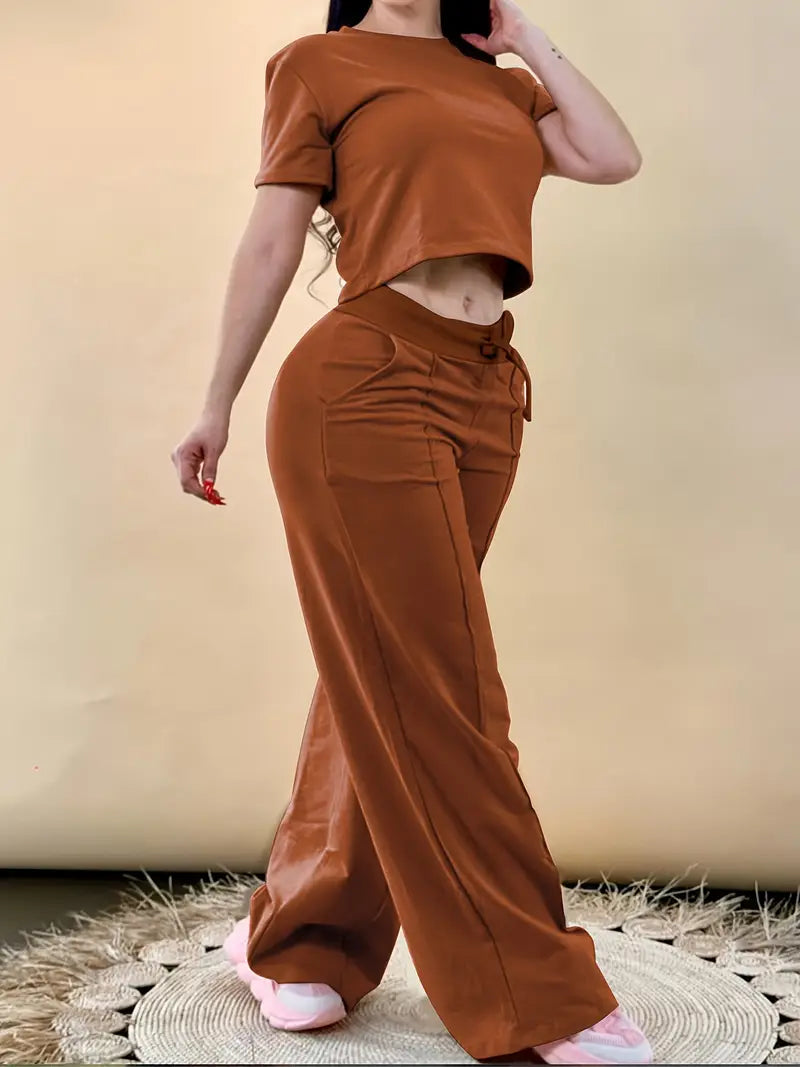 Comfy Chic Solid Two Piece Set