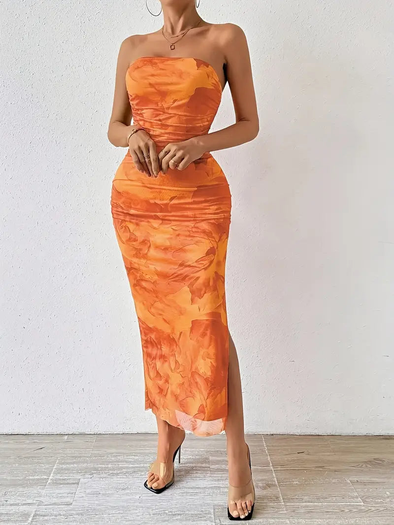 Classy Split Maxi Dress