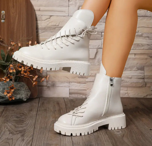 Millie Leather Sidelaced Boots!