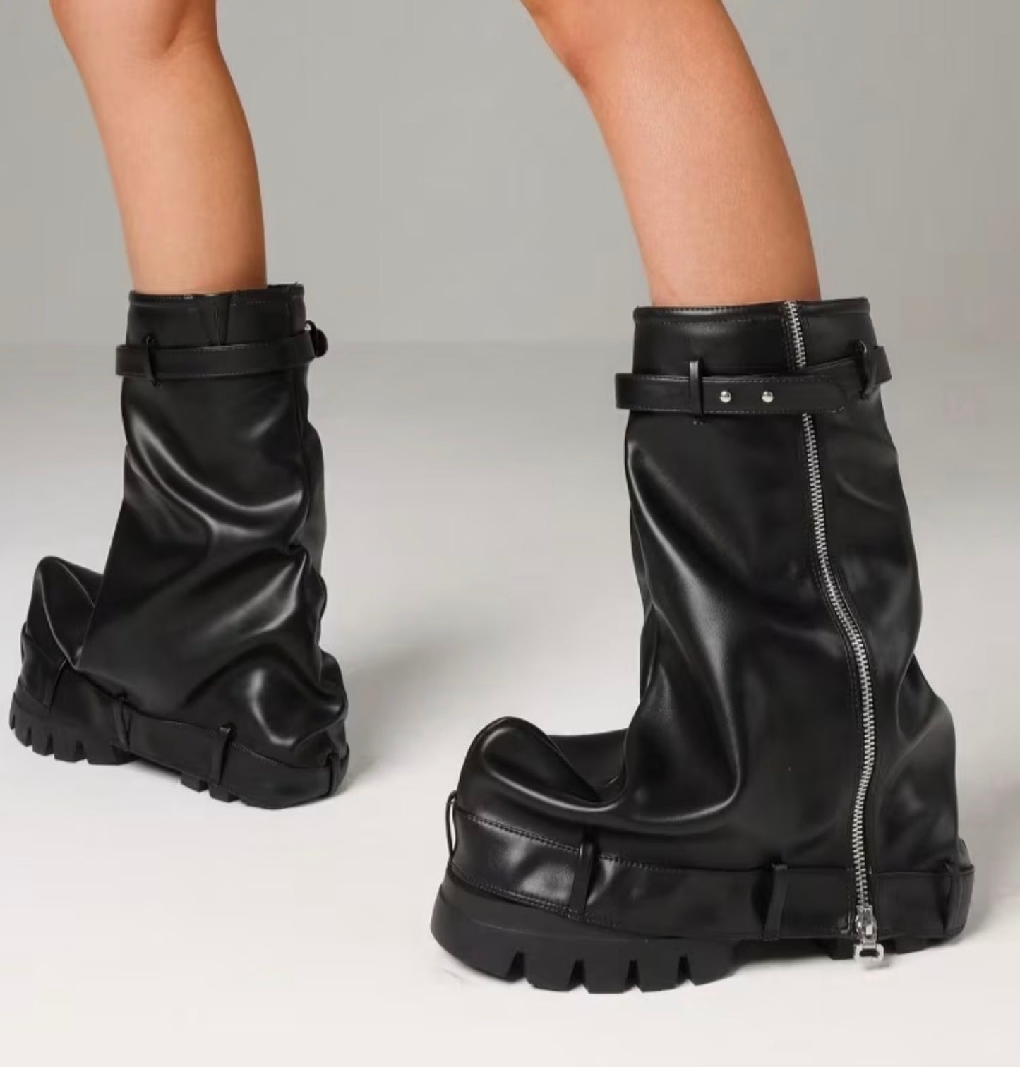 Street Chic Stacked Platform Boots