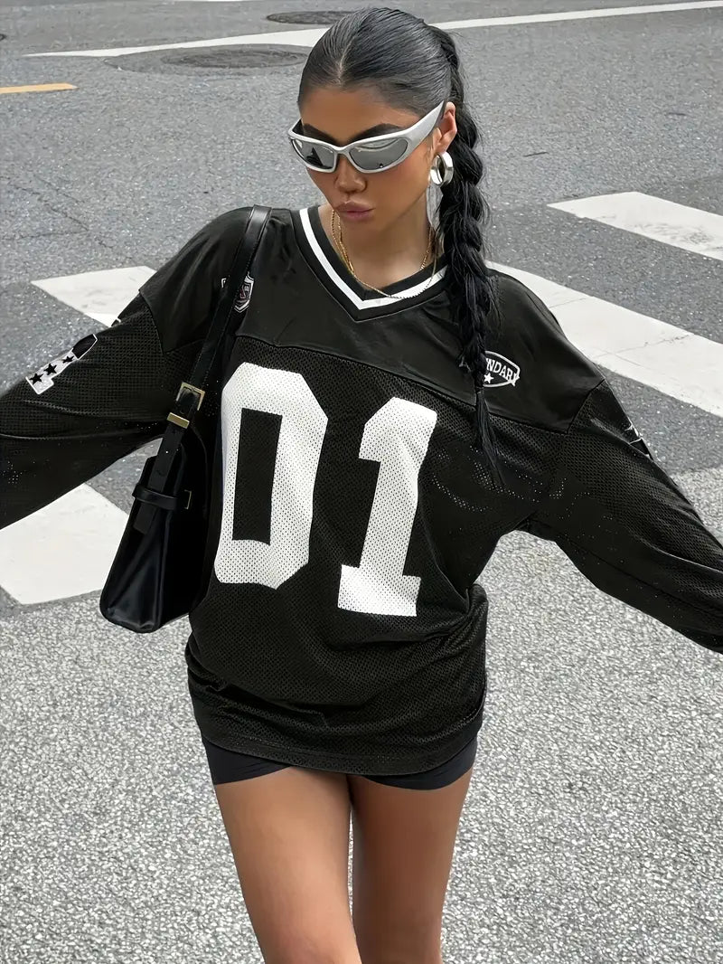 Legendary Chic Athletic Long Sleeve Top