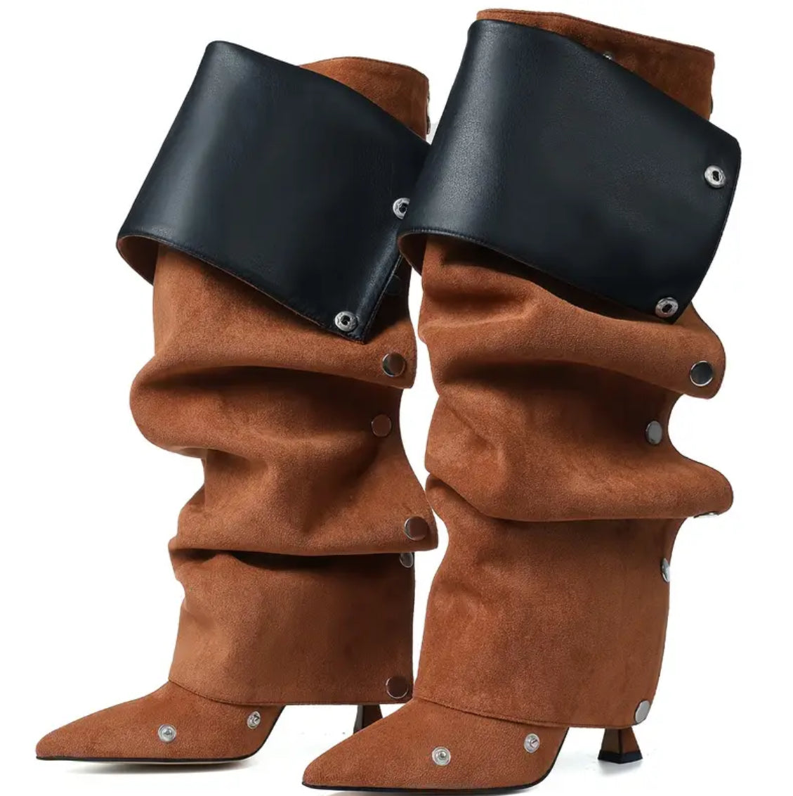 Luxe Knee High Snap Boots