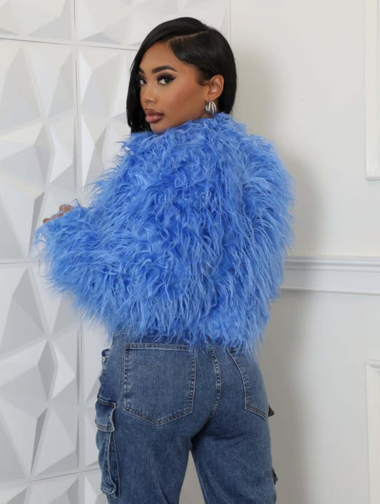 Edgy Chic Fur Jacket