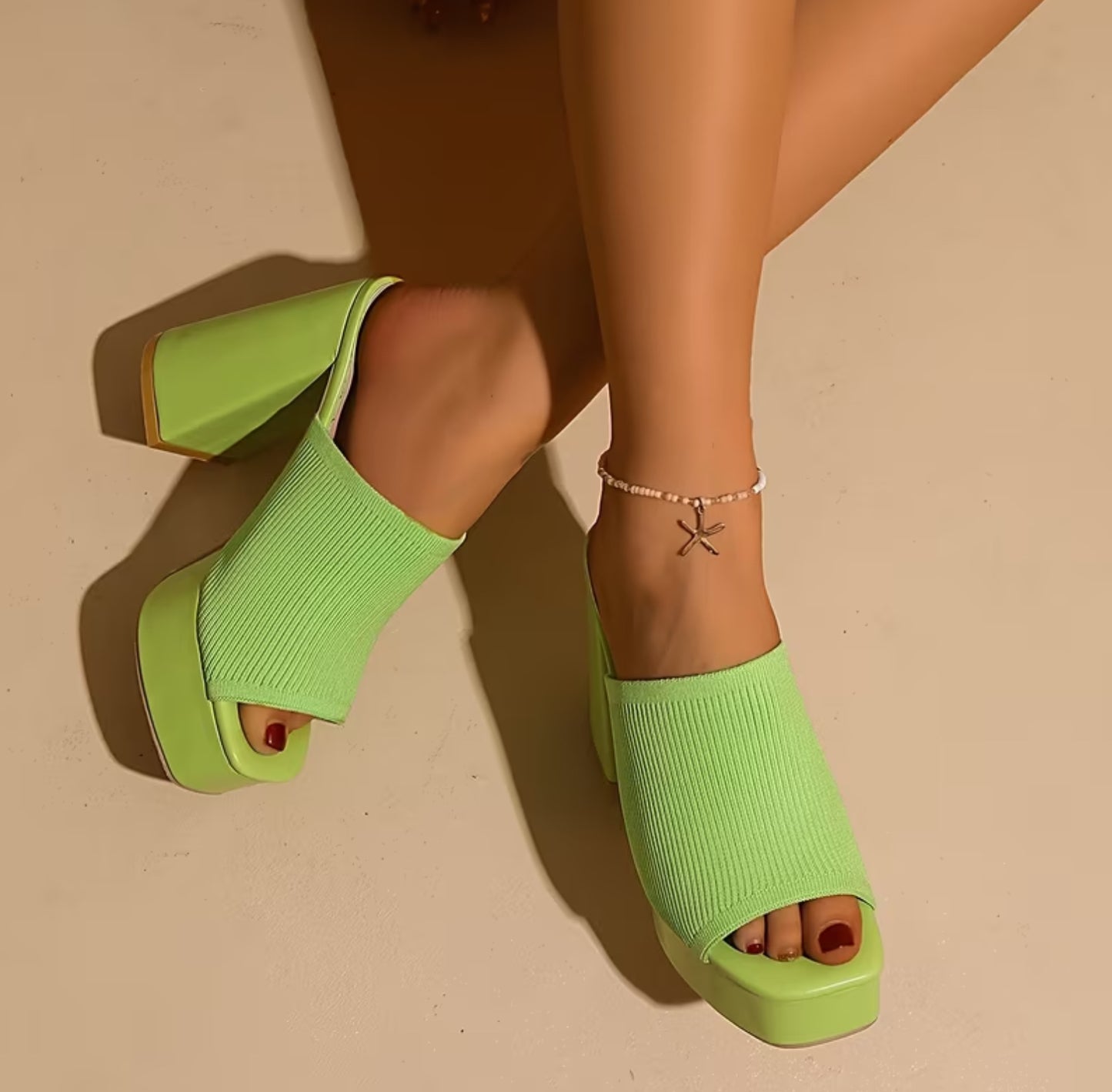 Chunky Platform High Heels
