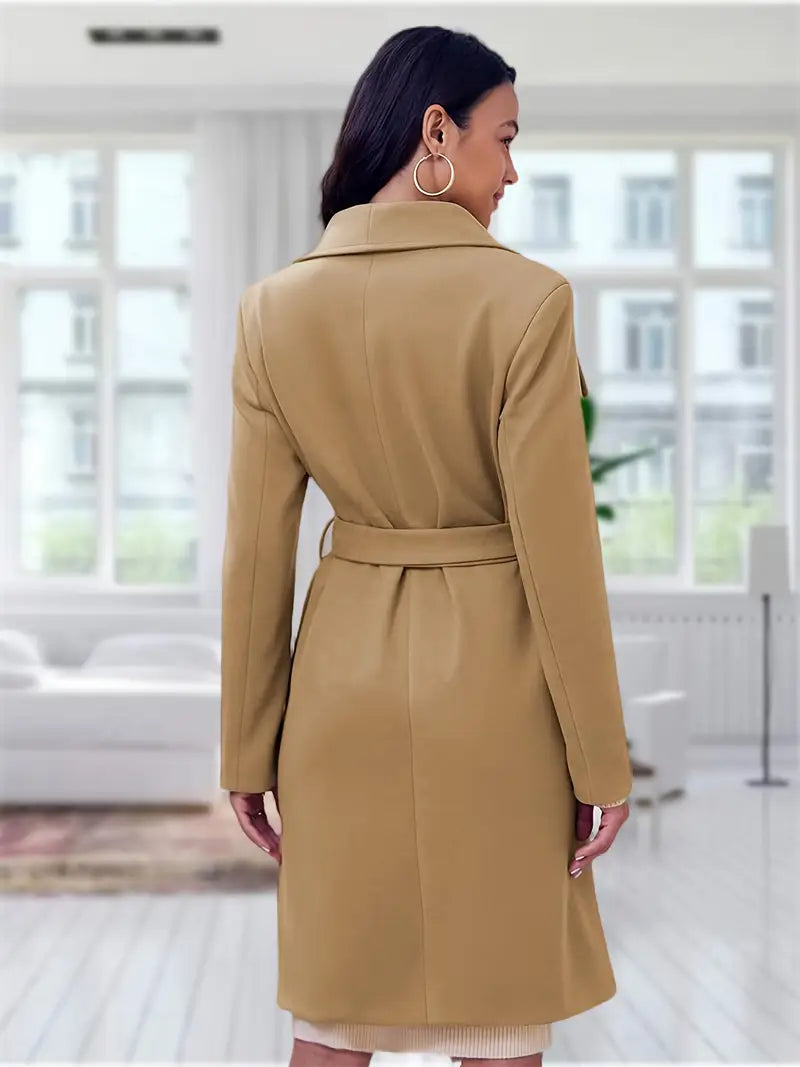 Classy Touch Elegant Trench Coat