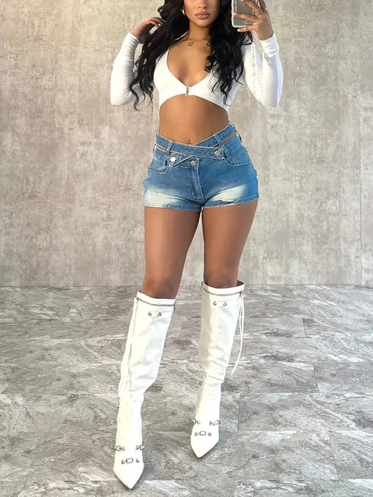 Edgy Crossover Trendy Shorts