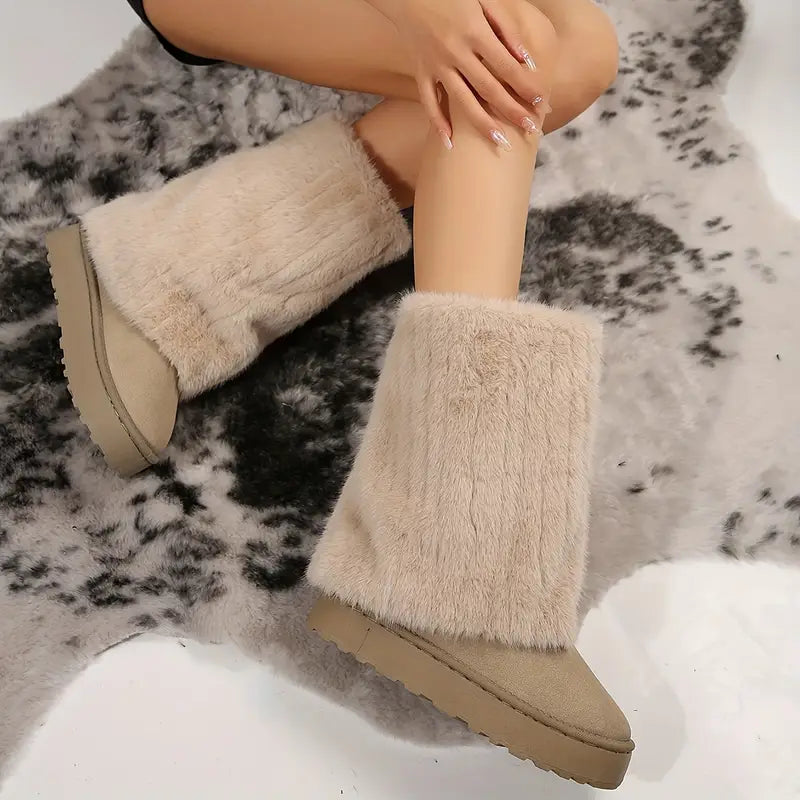 Comfy Warm Plush Fur Boots