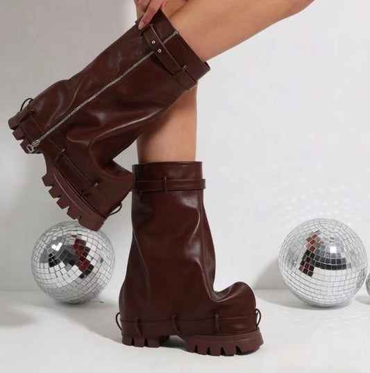 Street Chic Stacked Platform Boots