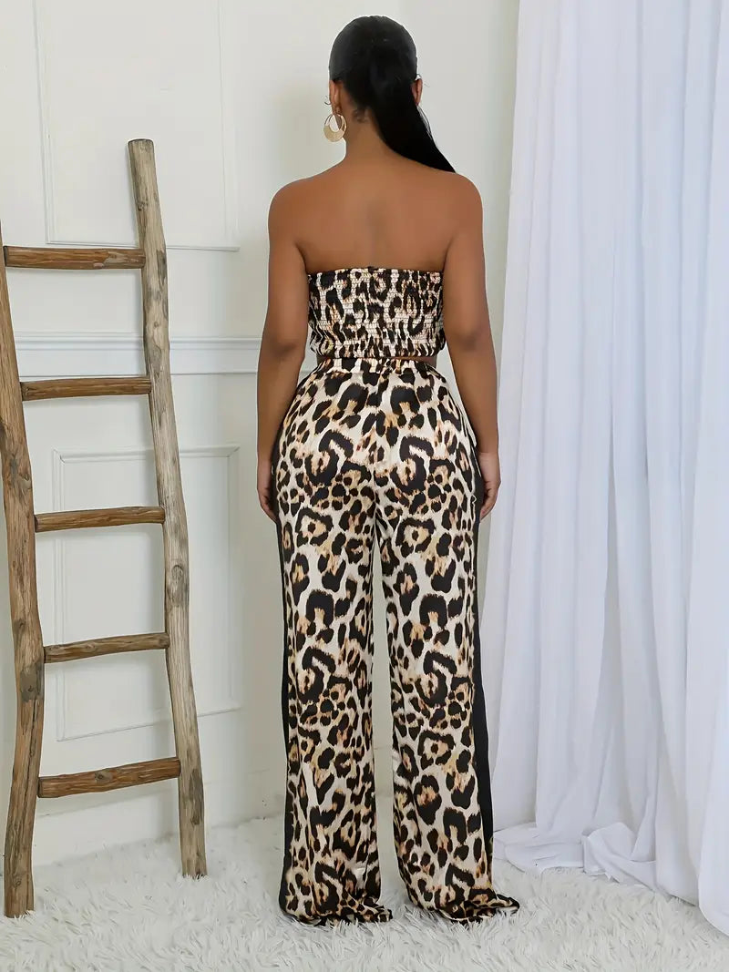 Unique Leopard Print Fashion Set