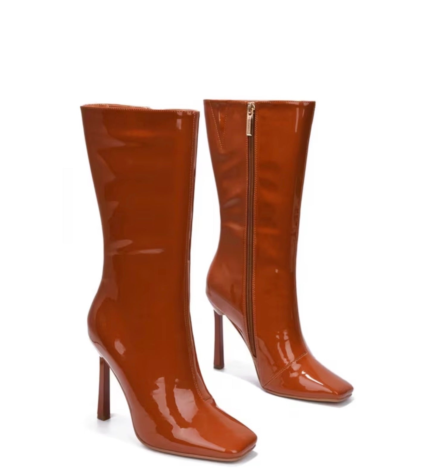 Sassy Leather Midcalf Boots