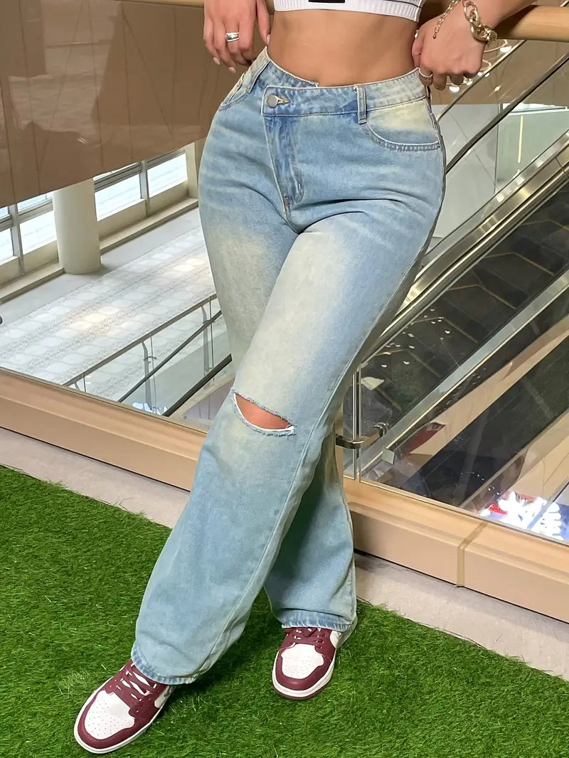 Comfy Denim Street Chic Jeans