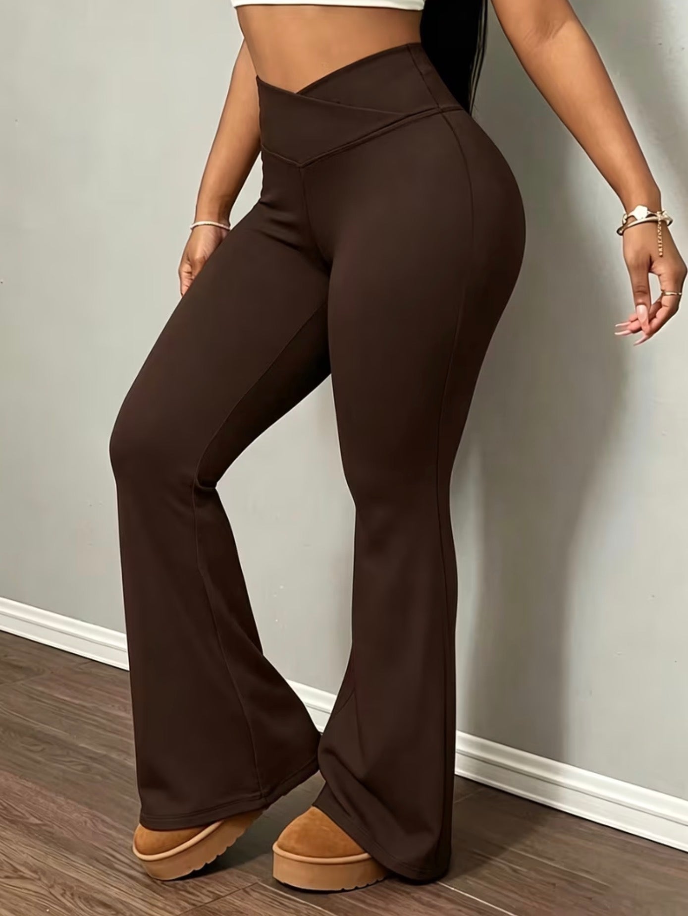 High Waist Flared Yoga Pants