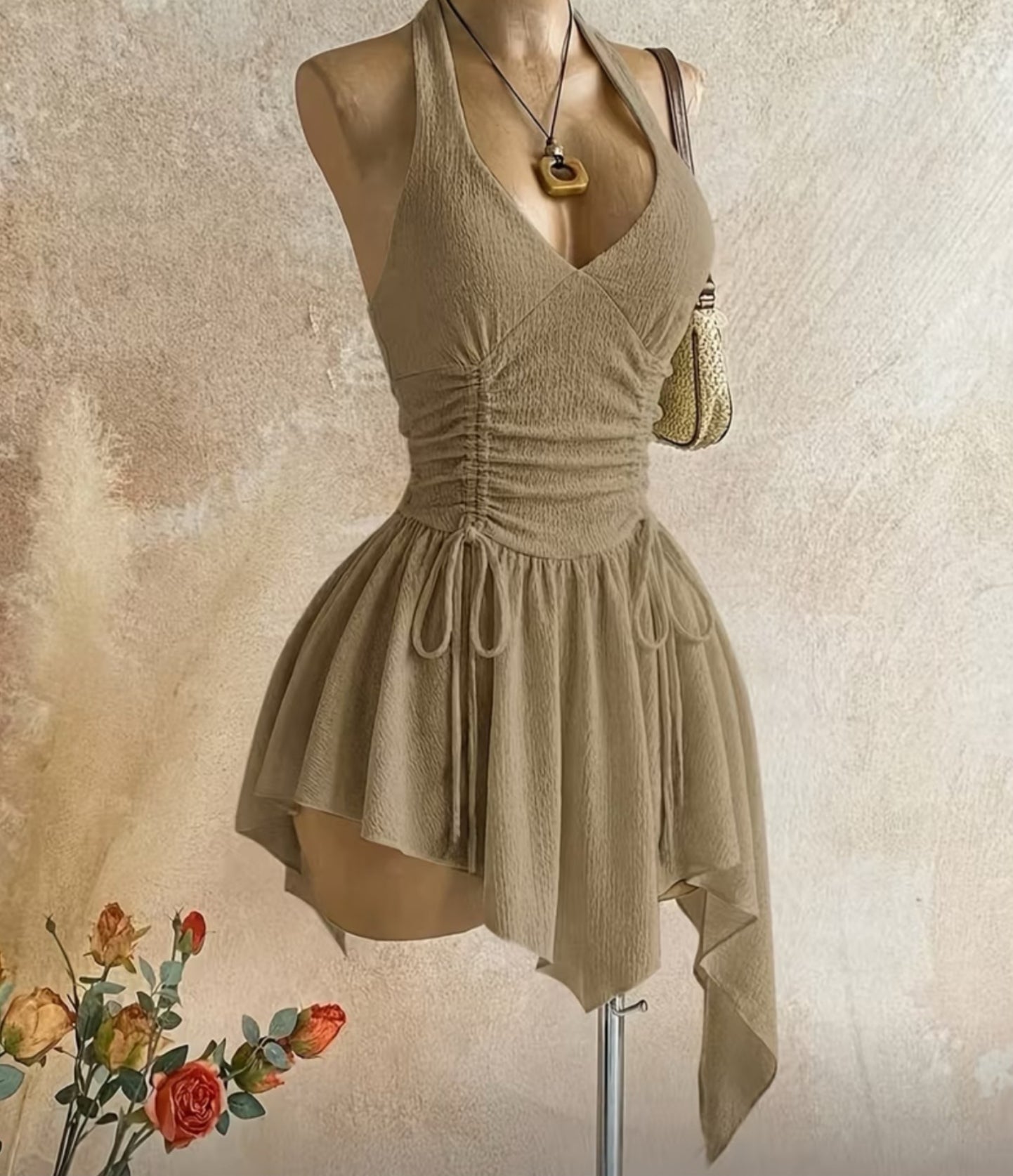 Asymmetrical Bohemian Vacation Dress