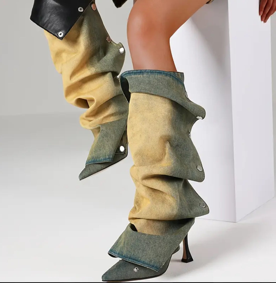 Luxe Knee High Snap Boots