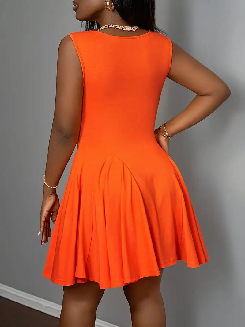 Sleek Casual Midi Dress