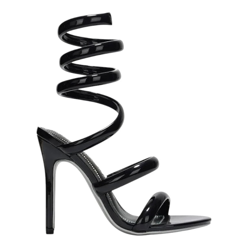 Luxe Strappy Wrap Up High Heels
