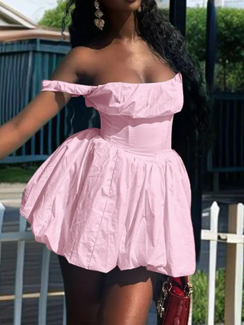 Sleek Elegant Brunch Bubble Dress