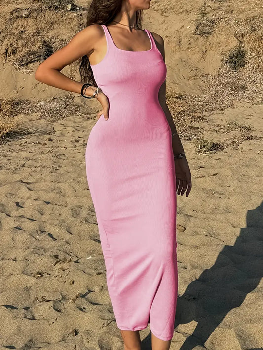 Sleek Maxi Split Summer Dress