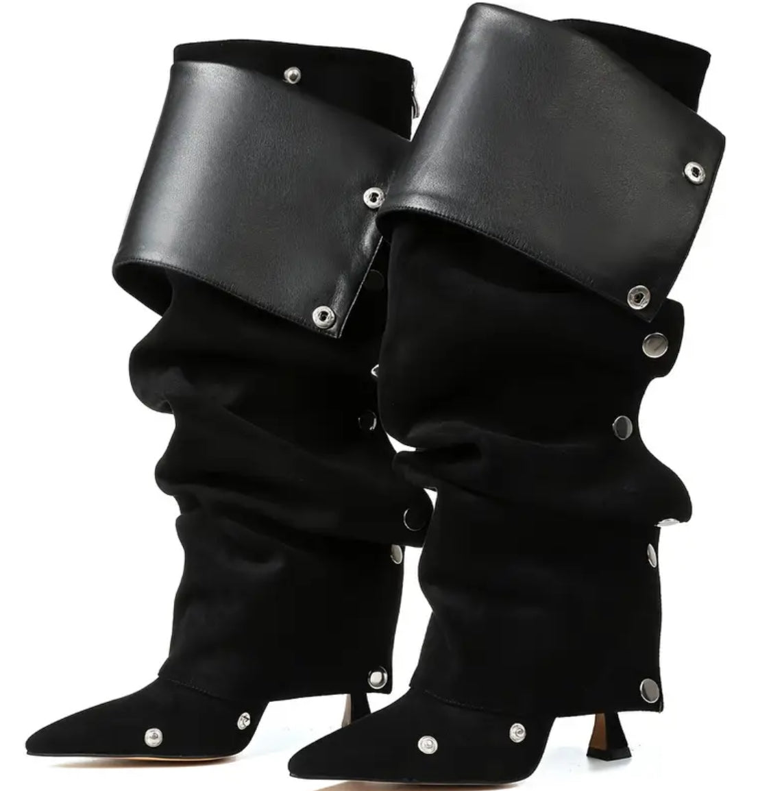 Luxe Knee High Snap Boots