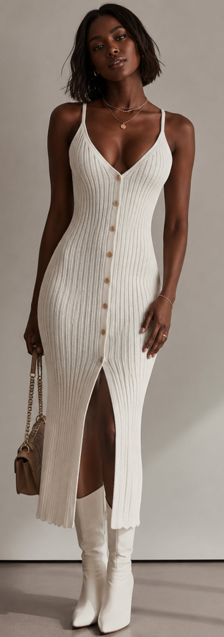 Sleek Chic Midi Dress