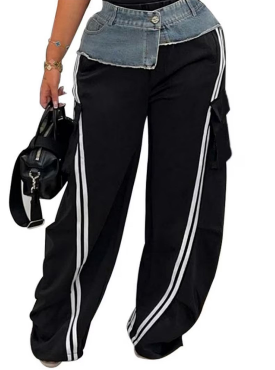 Solana Street Wear Denim Joggers