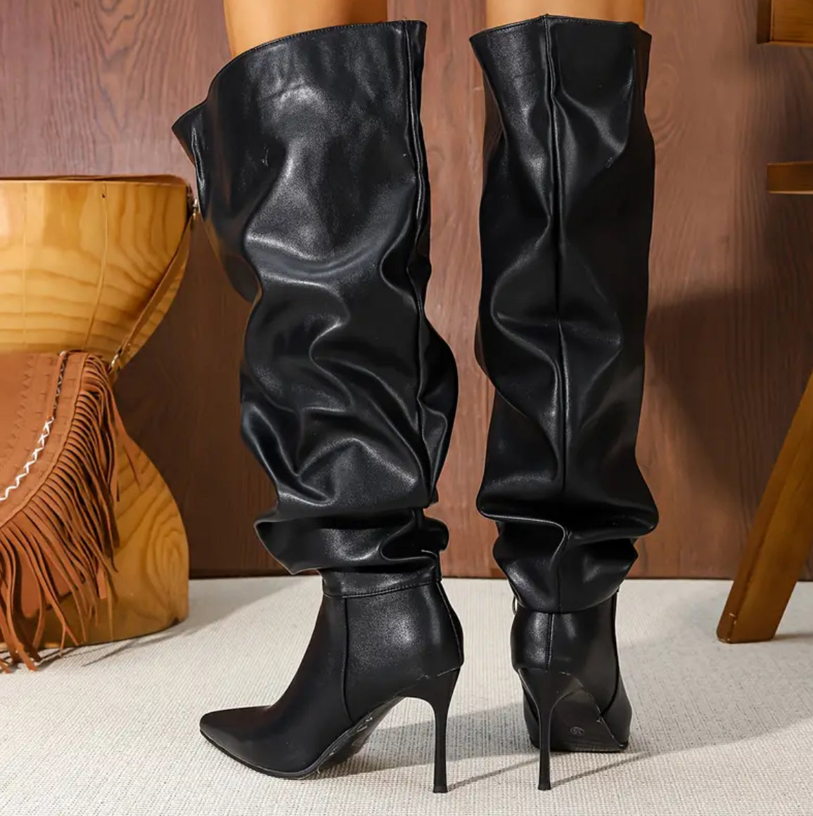 Luxe Leather Knee High Icon Boots