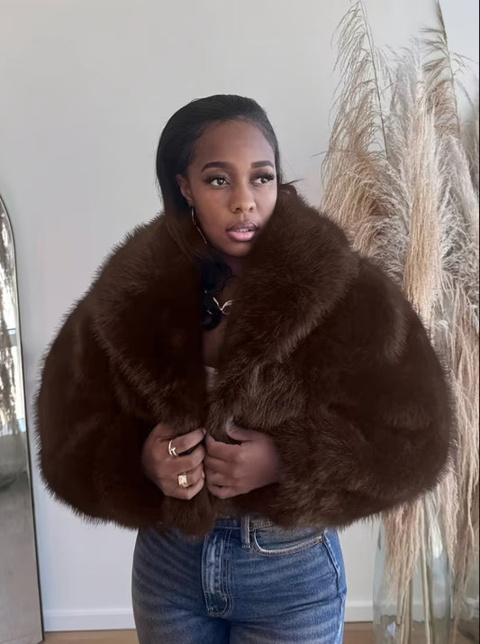 Elegant Luxe Fur Coat