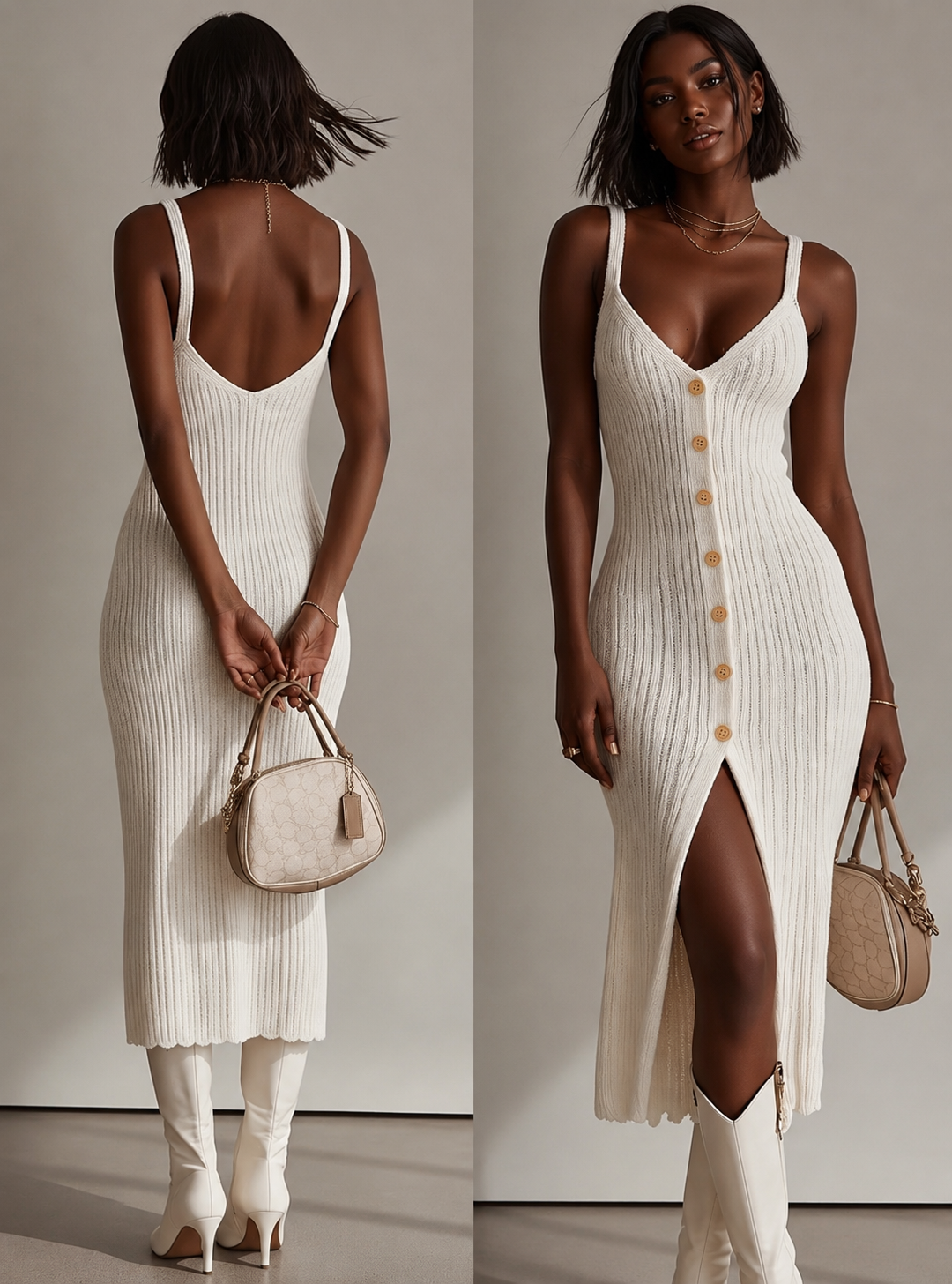 Sleek Chic Midi Dress