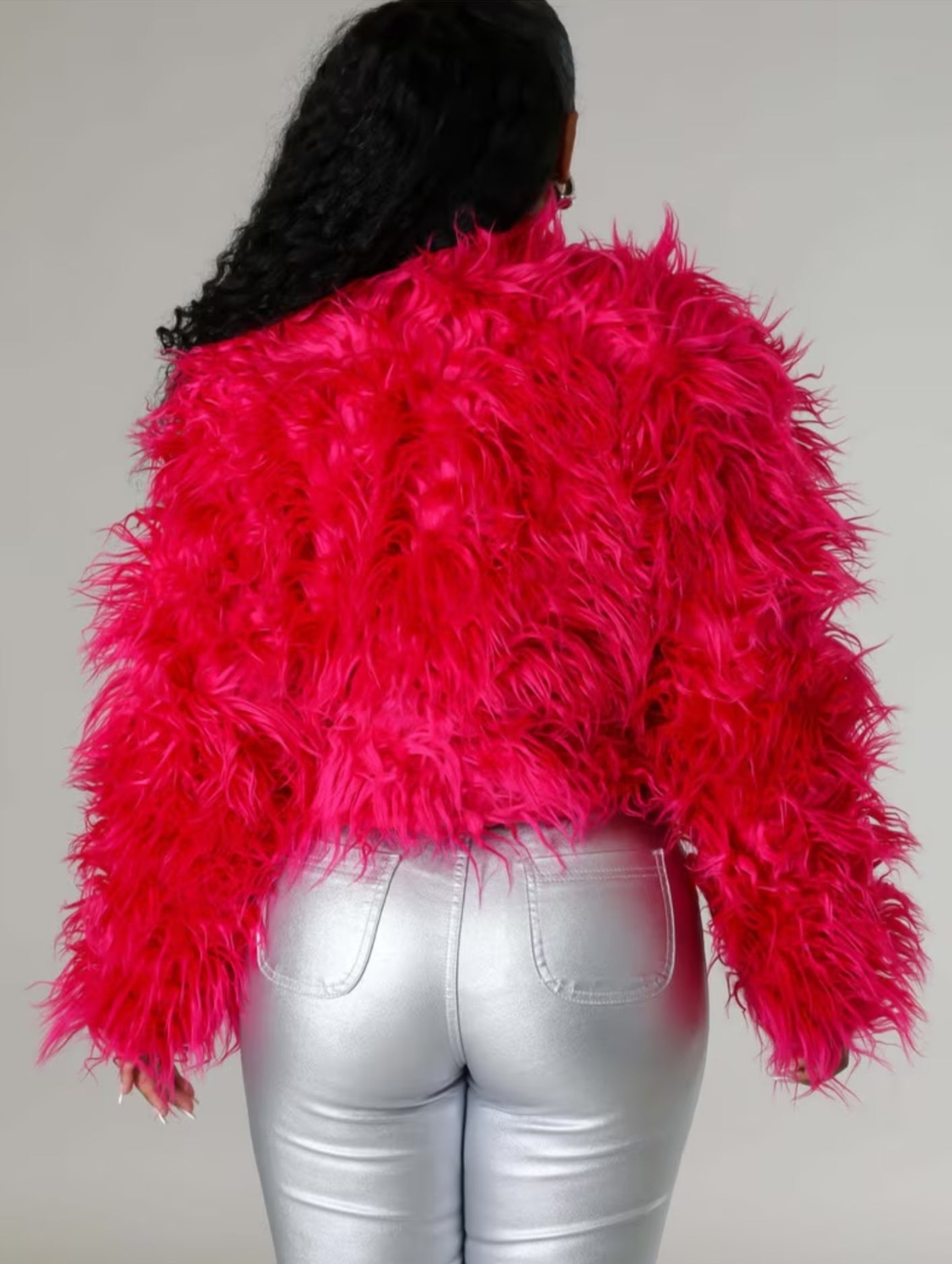 Edgy Chic Fur Jacket