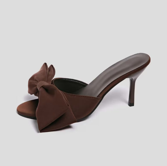 Ivy Chic Double Satin High Heels