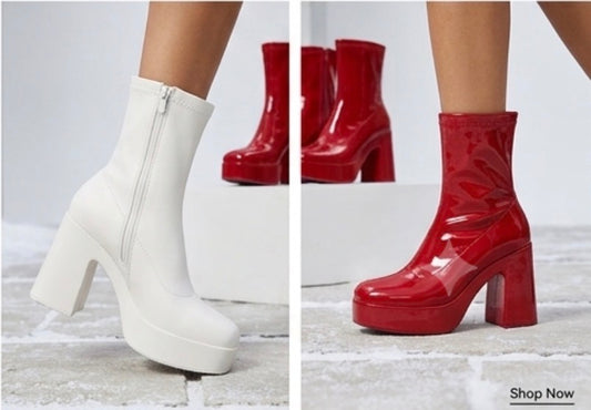 Chunky Platform Ankle Boots