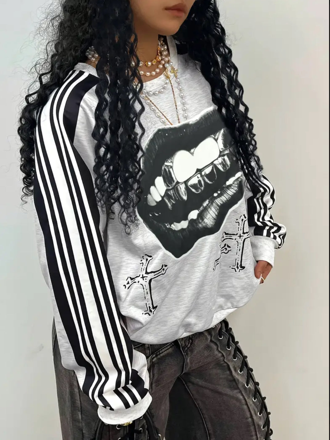 Street Chic Graphic Long Sleeve Shirt