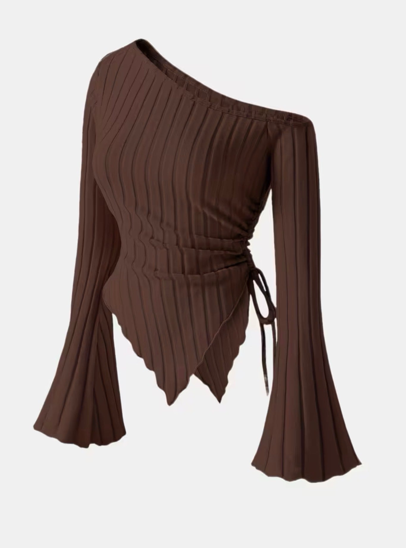 Trendy Off Shoulder Triangle Top