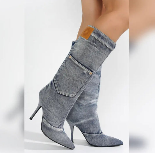 Not Your Average Luxe Denim Boots