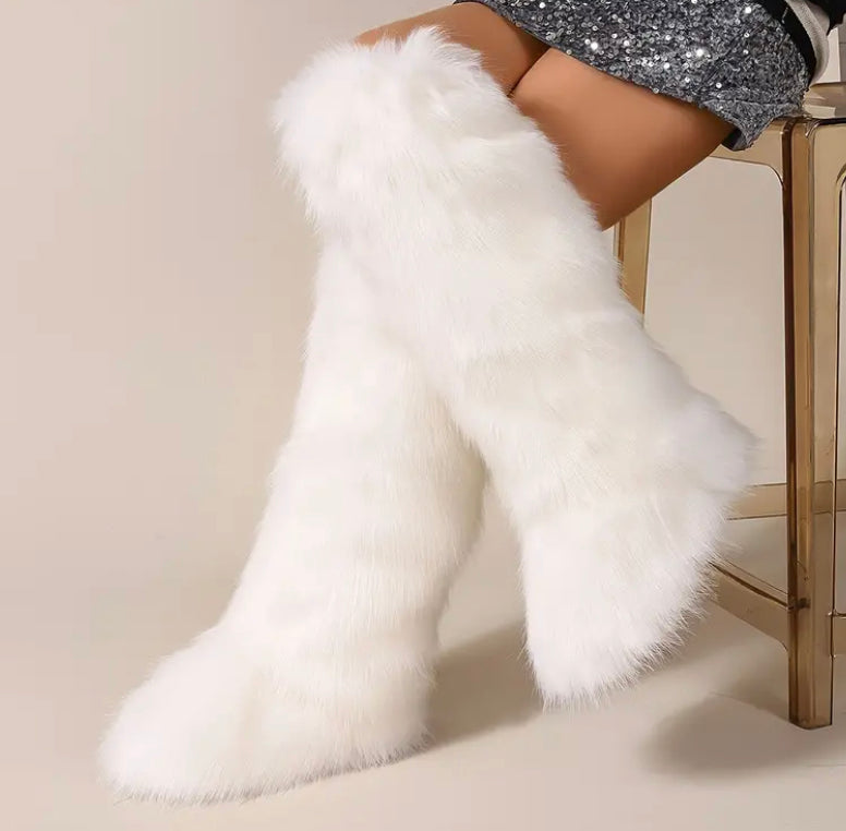 Warm & Comfortable Bear Fur Boots