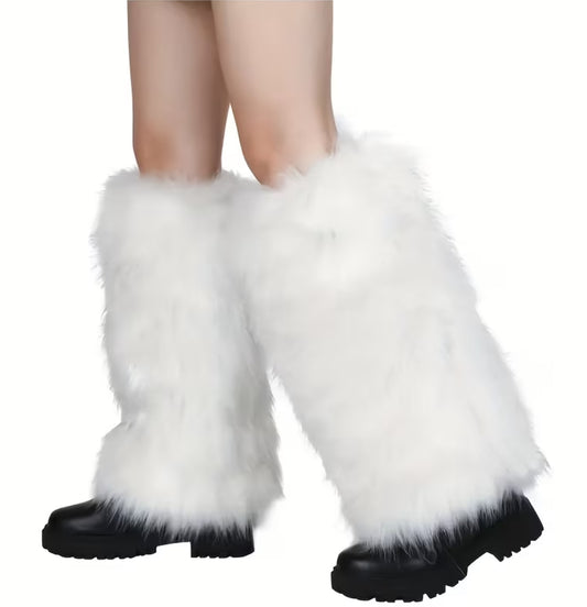 Long Warm Fur Ankle Warmers