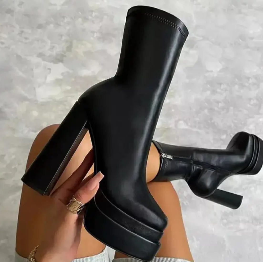 Luxe Block Heel Boots