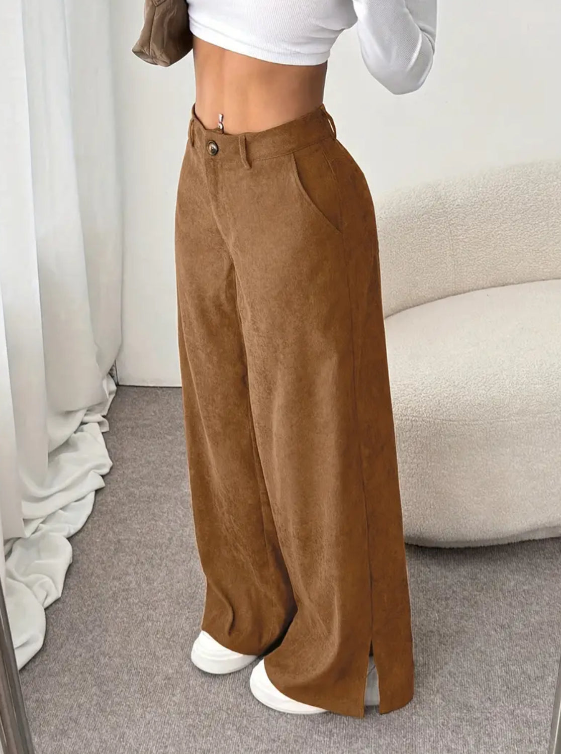 High Chic Corduroy Business Pants