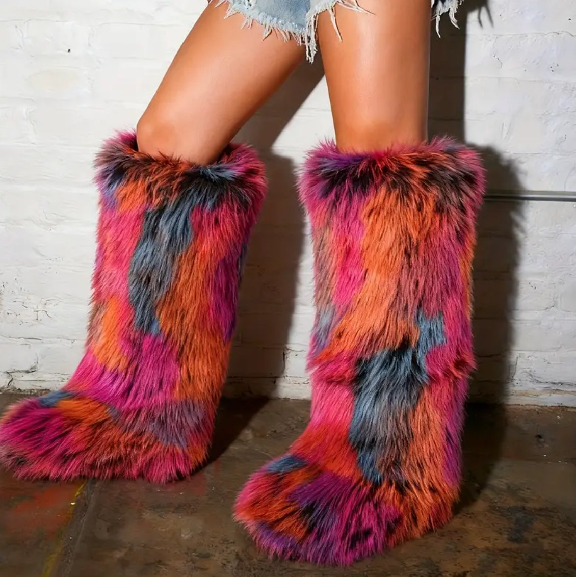 Luxe Fur Monster Boots