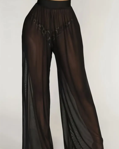 I Am Confident Sheer Mesh Bikini Pants Cover