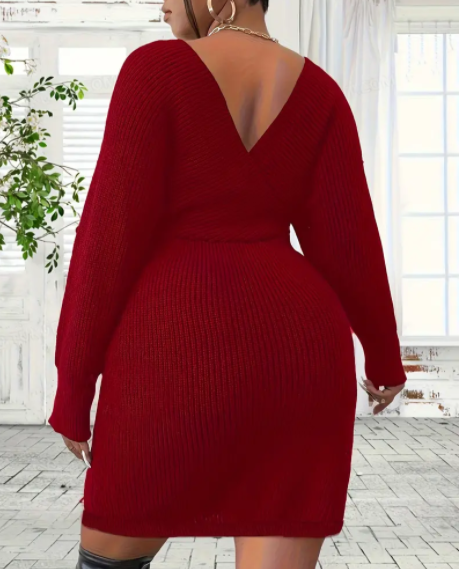 Cozy Allure Warm Knit Dress