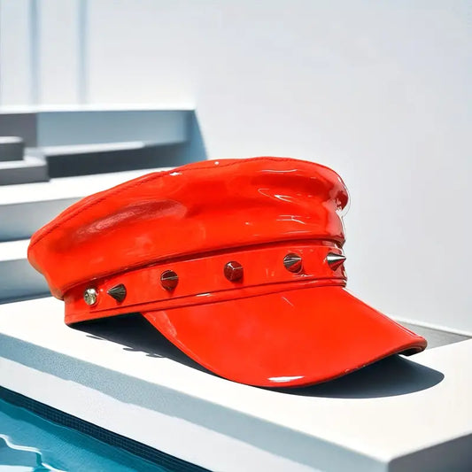 Edgy Leather Hat
