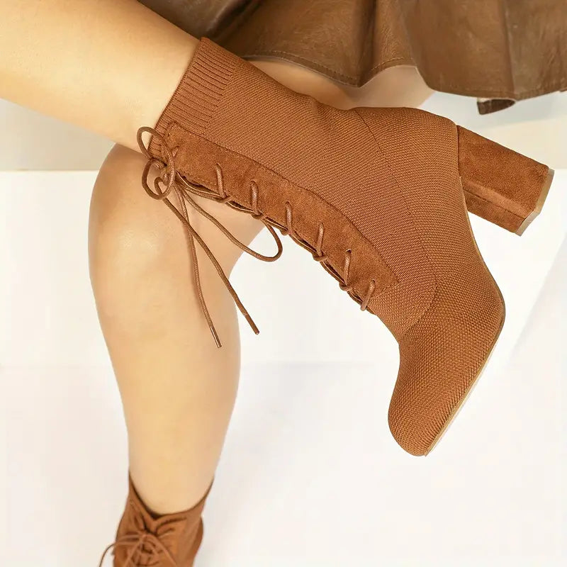 Chic Knit Ankle Boots