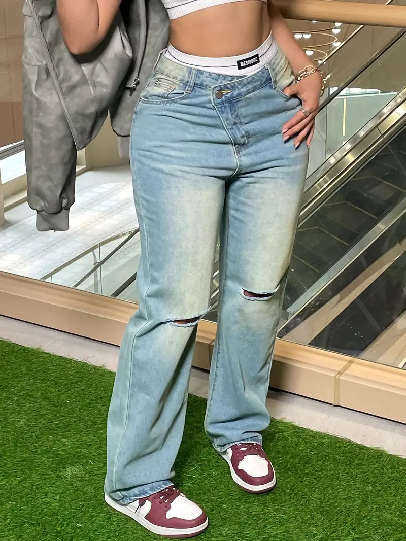 Comfy Denim Street Chic Jeans