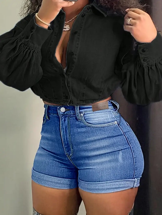 Sleek Chic Casual High Waist Shorts