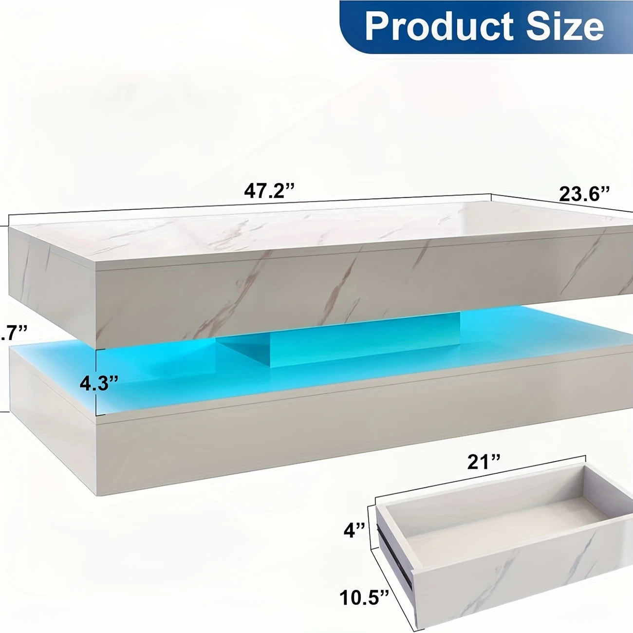 Luxurious LED Coffee Table