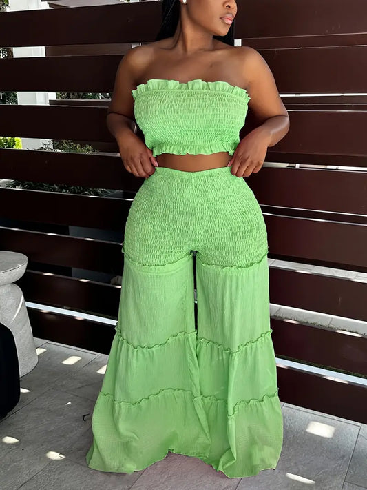 Edgy Boho Wideleg Set