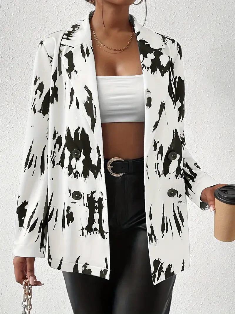 Chic & Edgy Work Of Art Work Blazer
